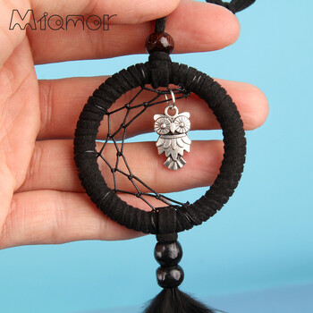 MIAMOR MINI Dream Catcher με Skull & Owl Halloween Party Scary μενταγιόν Διακοσμητικό αξεσουάρ αυτοκινήτου και τσάντας Δώρο