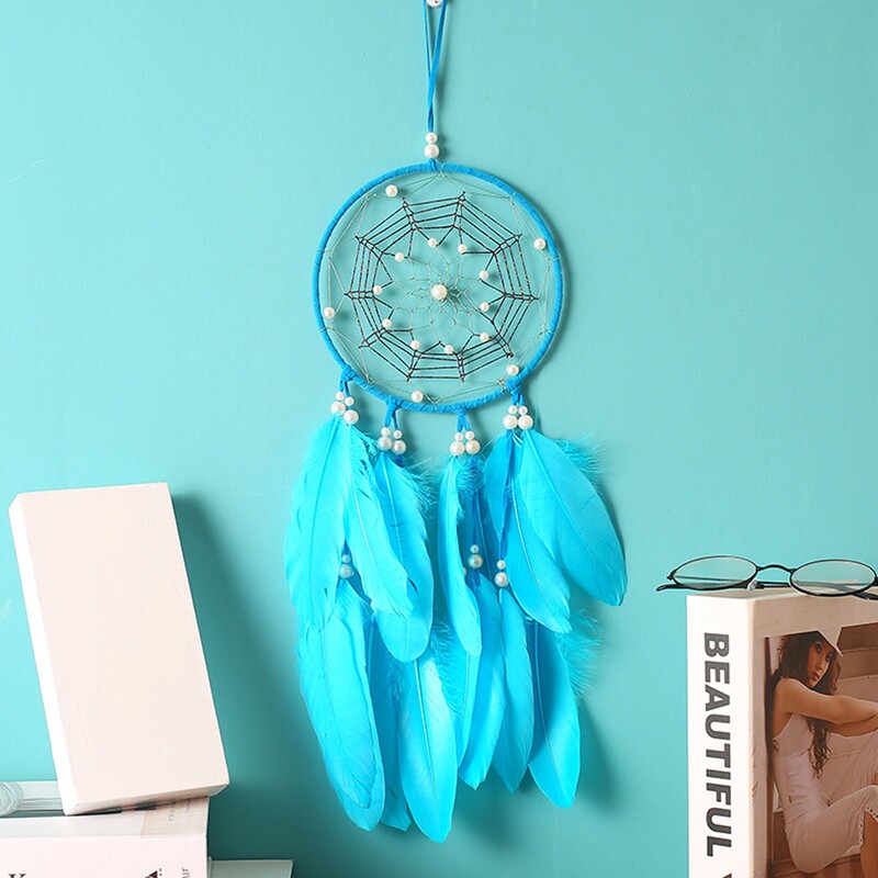 Vintage Dreamcatcher Lakásdekoráció Friss díszek Akasztók Álomfogók Retro fali díszek Egyszerű kézműves ajándékok lányoknak