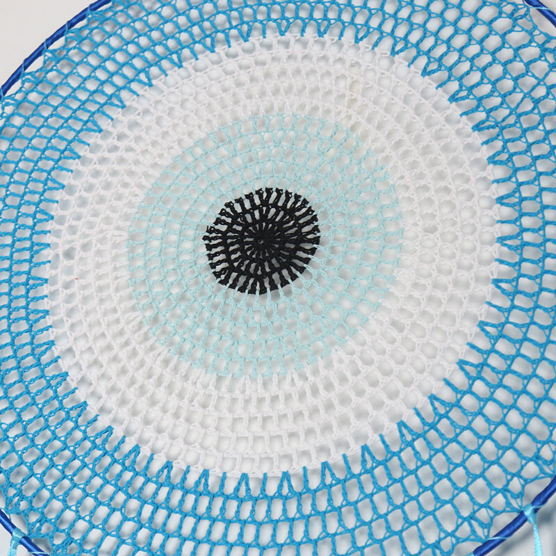 DIA40CM kék démon nagy álomfogó falra akasztó kézzel készített álomfogó szélcsengős medál indiai álomfogó otthoni dekorációhoz