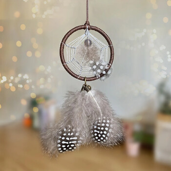 1 PC Mini Dream Catchers Tree of life για αυτοκίνητο με κρύσταλλο, πολύτιμος λίθος Suncatcher Hanging είναι εξατομικευμένη διακόσμηση σπιτιού