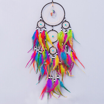 Dream Catchers Retro Manual Dream Catchers Διακόσμηση σπιτιού Indians Natural Stone Lucky Tree Dreamcatcher Στολίδι τοίχου