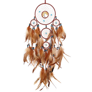 Dream Catchers Retro Manual Dream Catchers Διακόσμηση σπιτιού Indians Natural Stone Lucky Tree Dreamcatcher Στολίδι τοίχου