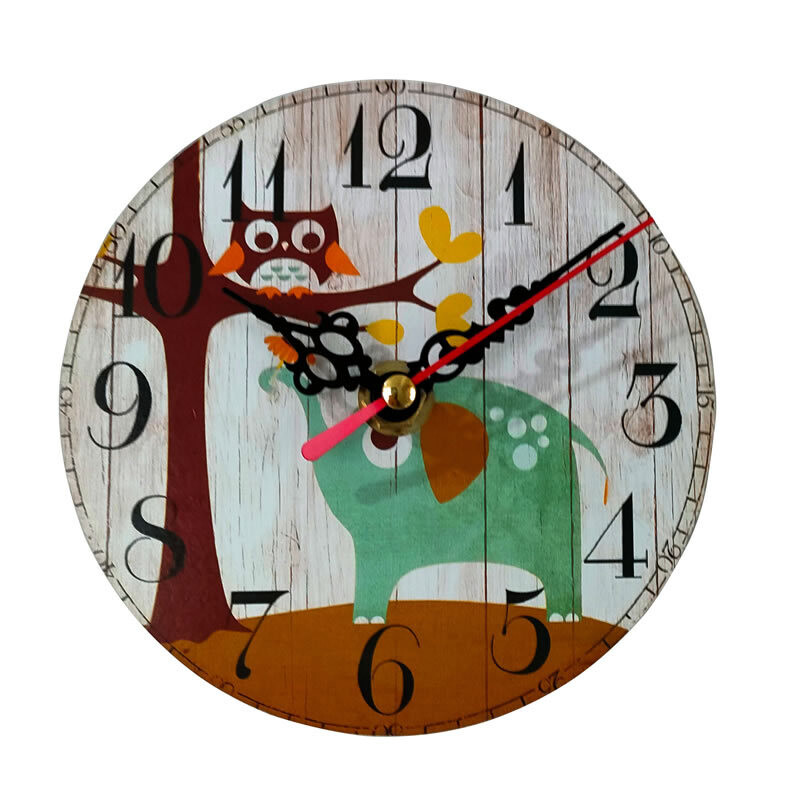 MDF kézműves falióra néma falióra asztali díszek otthoni elektronikus óra