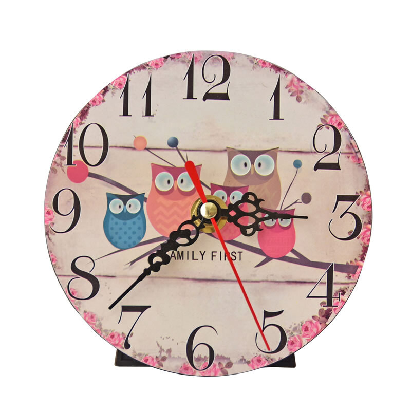 MDF kézműves falióra néma falióra asztali díszek otthoni elektronikus óra