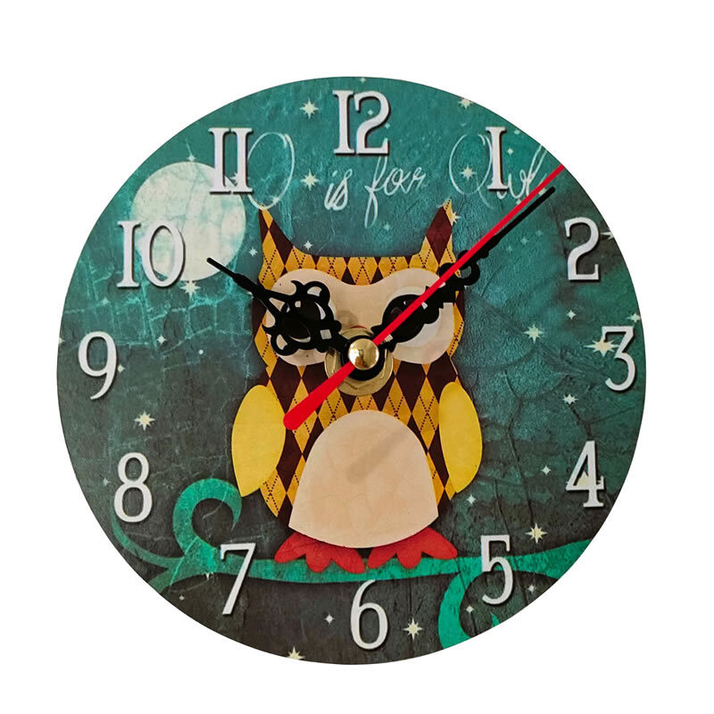 MDF kézműves falióra néma falióra asztali díszek otthoni elektronikus óra