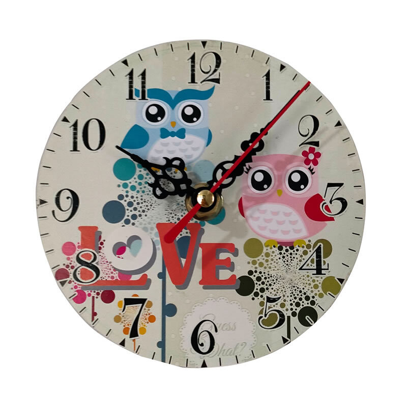 MDF kézműves falióra néma falióra asztali díszek otthoni elektronikus óra