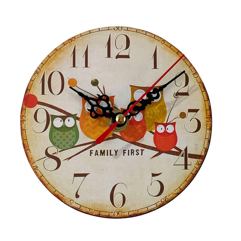 MDF kézműves falióra néma falióra asztali díszek otthoni elektronikus óra