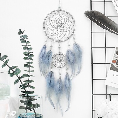 Dream Catcher - Agățat pe perete tradițional cu pene, lucrat manual, decorațiuni pentru casă, ornamente, artizanat, cadouri de Ziua Îndrăgostiților pentru prieteni