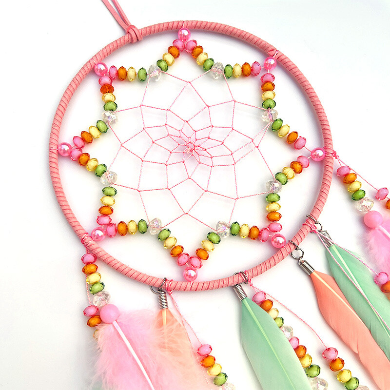 Álomfogó Kézzel szőtt szélcsengő Hálószoba függő díszek Fali dekoráció Medálok Születésnapi Karácsonyi Ajándékok Otthoni kiegészítők