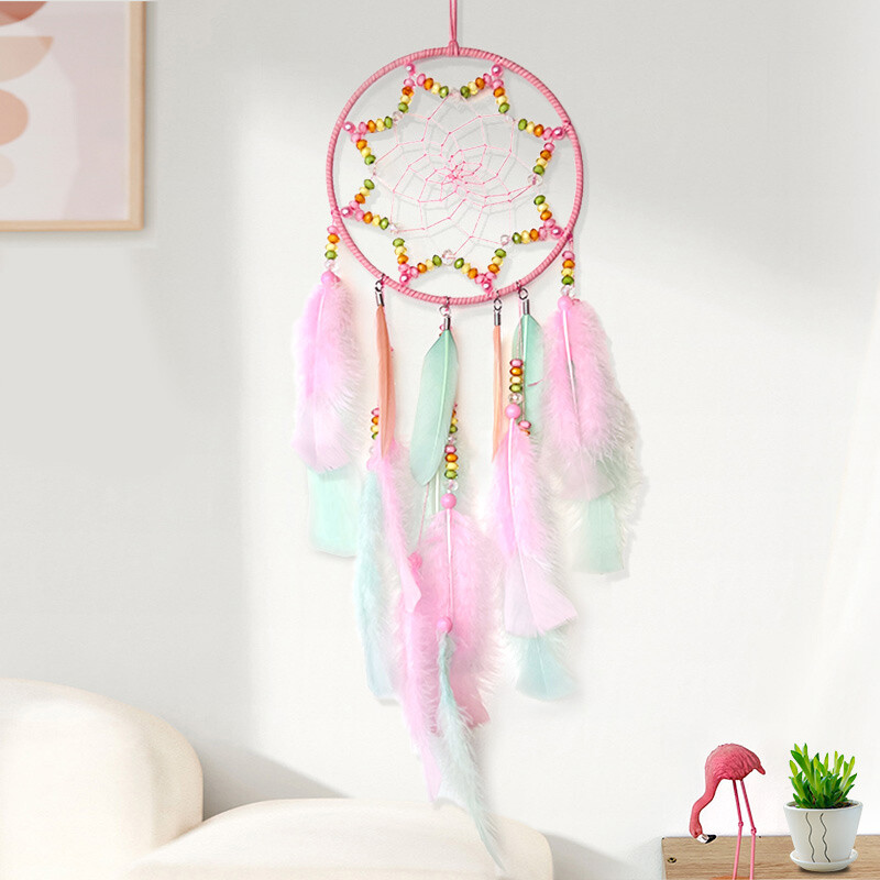 Álomfogó Kézzel szőtt szélcsengő Hálószoba függő díszek Fali dekoráció Medálok Születésnapi Karácsonyi Ajándékok Otthoni kiegészítők