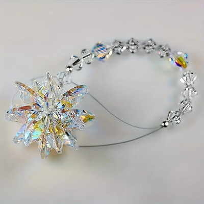 1db Crystal hófogó, ólomüveg autó felfüggesztés dekoráció, alkalmas éttermekbe, kávézókba, lakberendezési kiegészítőkbe