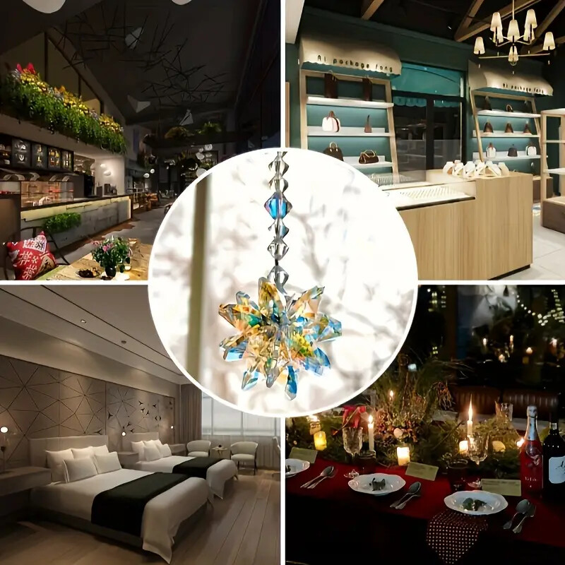 1db Crystal hófogó, ólomüveg autó felfüggesztés dekoráció, alkalmas éttermekbe, kávézókba, lakberendezési kiegészítőkbe