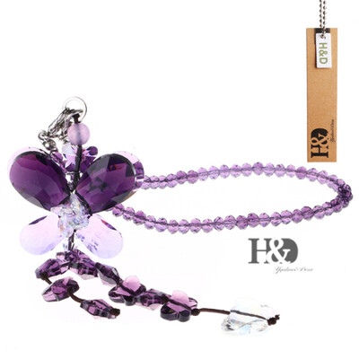 H&D autós bűbájok hátsó tükör tartozékai, kristály függőprizmák Fengshui napfogó szivárvány medálok kristálydíszek