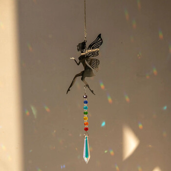 Crystal Sun Catcher Prisms Висящи Rainbow Chaser Window Wind Chime Дървото на живота Декорация на дома Автомобил Art Висящ висулка