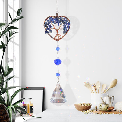 Kristály napfogók Kristály szélharangok Élet fája Fényfogók Függöny szélharangok Függő otthoni kerti dekoráció kültéri