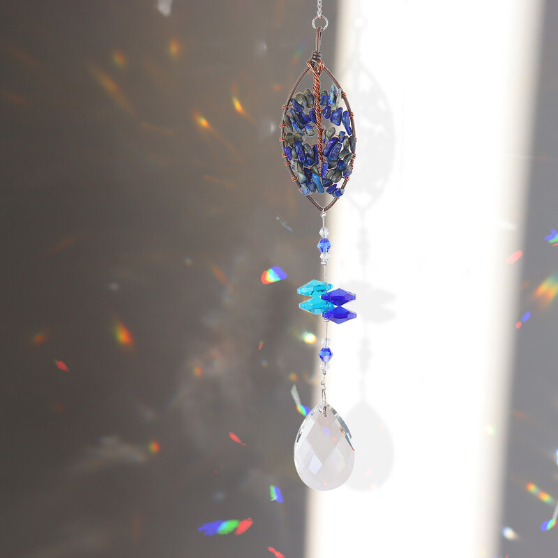 Kristály napfogók Kristály szélharangok Élet fája Fényfogók Függöny szélharangok Függő otthoni kerti dekoráció kültéri
