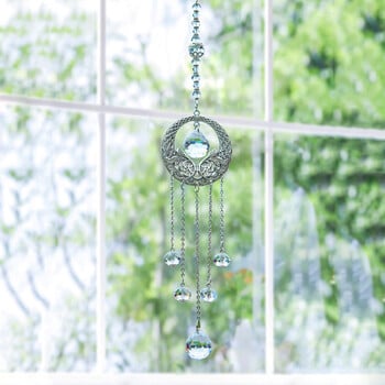 Suncatcher Crystal Wind Chime Висяща висулка Window Catcher Бижута Vintage Rainbow Prism Colorful Drop Ornament