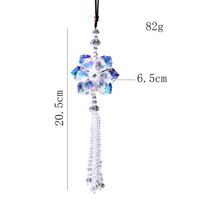 1 buc pandantiv petale de cristal pandantiv pentru mașină suspendat K9 bijuterii cu mărgele de sticlă de cristal Aurora Light Catcher Home Garden Decoration