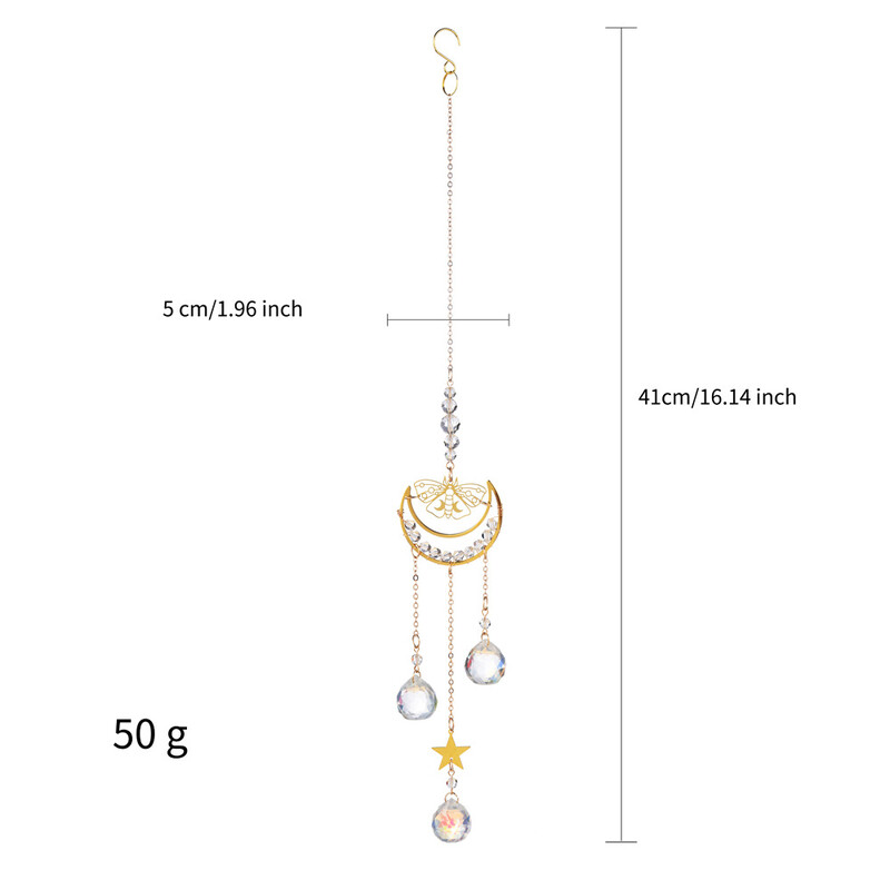 Cristale Suncatcher Fluture Sun Catchers Candelabru de cristal colorat Pendant suspendat copac fereastră Prismă Orname