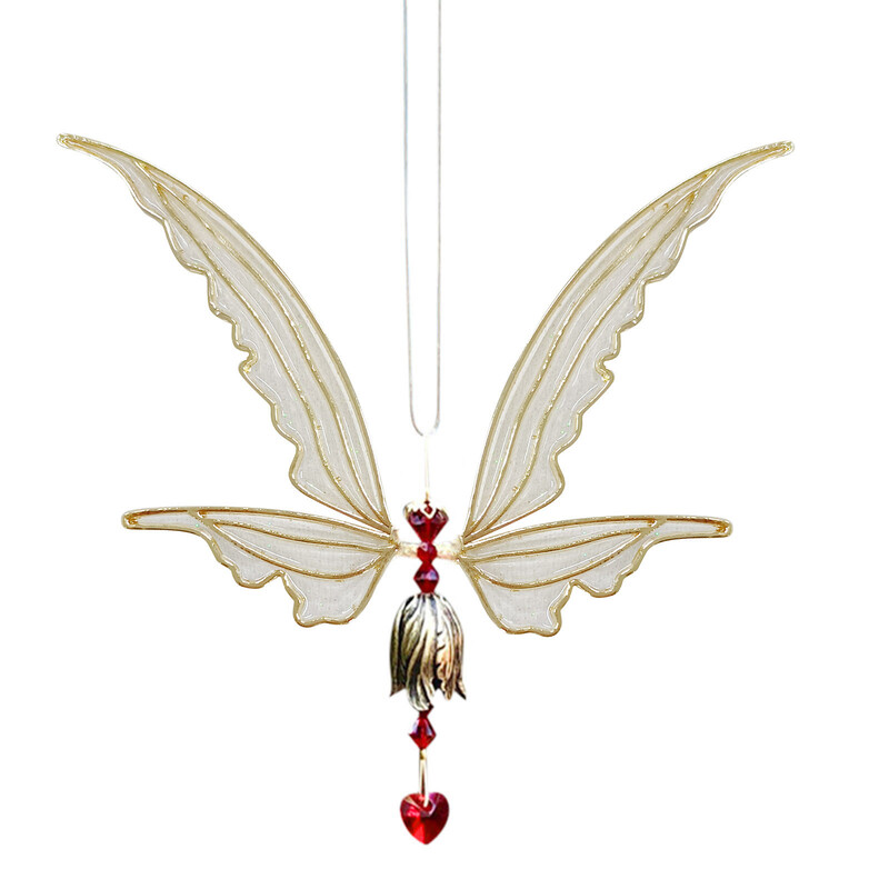 Suncatcher Cristal Atârnat Cu Aripi Decorat Agățat Pentru Casă Pandantiv Home Decor Hummingbird Solar Chimes