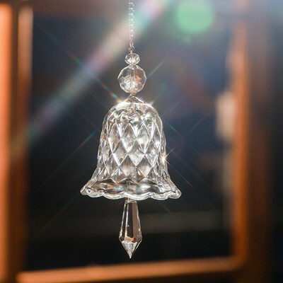 Szivárványkristály szélcsengő ablak akasztós csengő üveg medál napfogó karácsonyi dekoráció lakásdekoráció kert dekoráció