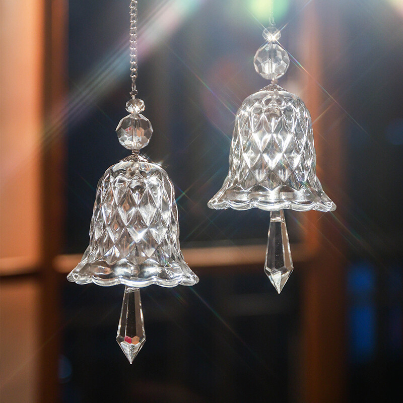 Szivárványkristály szélcsengő ablak akasztós csengő üveg medál napfogó karácsonyi dekoráció lakásdekoráció kert dekoráció