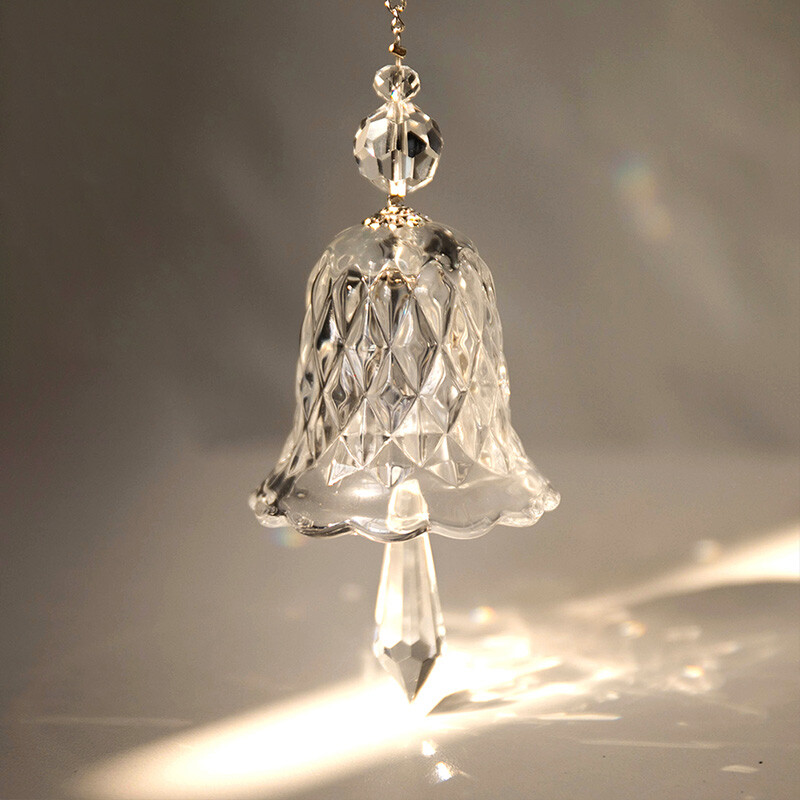 Szivárványkristály szélcsengő ablak akasztós csengő üveg medál napfogó karácsonyi dekoráció lakásdekoráció kert dekoráció