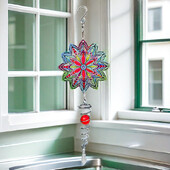 39 cm / 15,35 collas krāsaini vējdzirnavu 3D vēja zvani, āra piekarināmi dekoratīvi spirālveida vējdzirnavu metāla vējdzirnavu dārza rotājumi