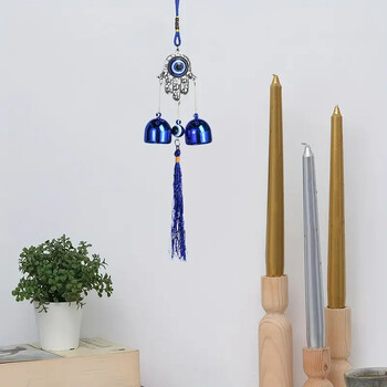 Μπλε μάτια Wind Chime Wind Chimes Handcraft Κρεμάστρα για το σπίτι Αίθριο Αυτοκινήτου Κουζίνα Κήπος Διακόσμηση γραφείου κρόσσια Κρεμαστό κουδούνια