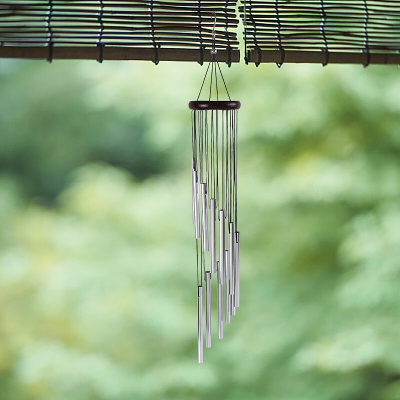 2 krāsu metāla eoliskais zvans karnīzes palodze Balkons dārza kulons vēja zvani Dāvanu dekors fotogrāfija rekvizīti piekarināms pie sienas ornaments