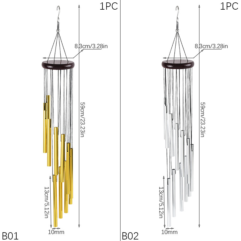 2 krāsu metāla eoliskais zvans karnīzes palodze Balkons dārza kulons vēja zvani Dāvanu dekors fotogrāfija rekvizīti piekarināms pie sienas ornaments