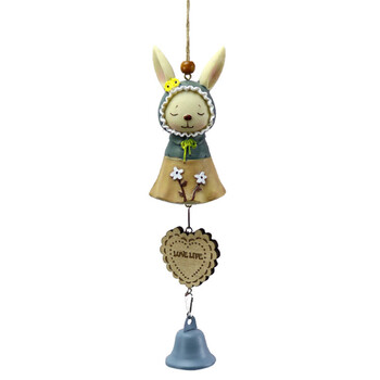 Easter Bunny Wind Chime Εσωτερικά Κρεμαστά Wind Bells Διακοσμητικό μενταγιόν χειροτεχνίας για κήπο Μπαλκόνι Εξωτερική αυλή Παράθυρο