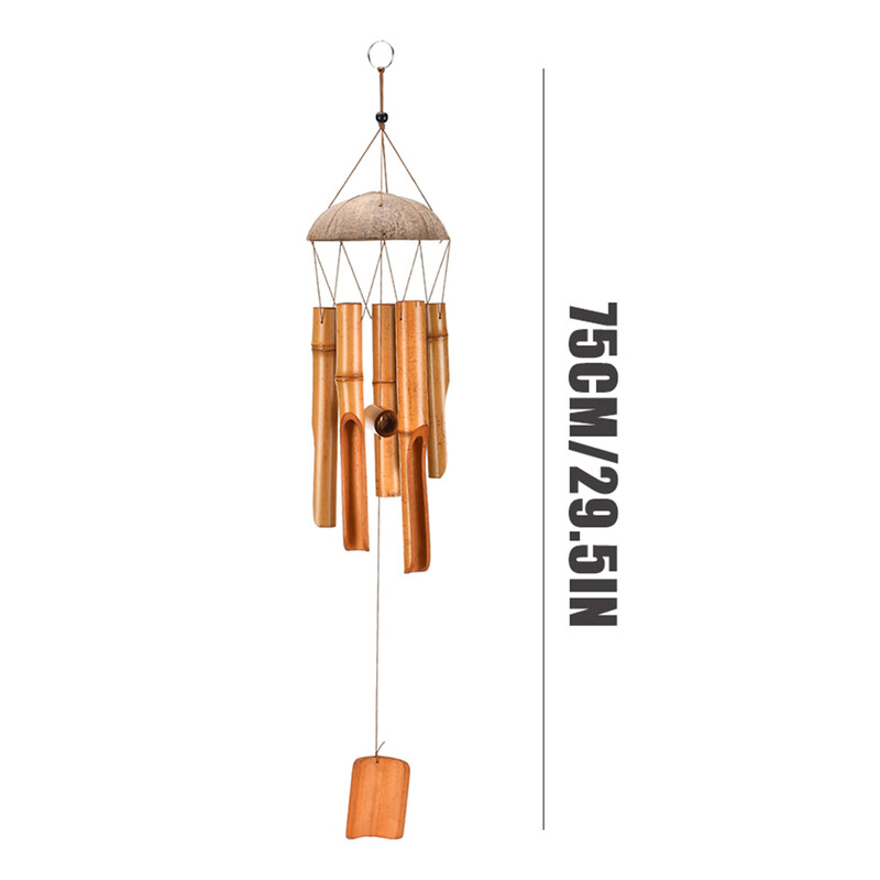 Kézzel készített bambusz cső szélcsengő kültéri beltéri lakberendezési tárgyak kertek udvarok fák díszítő kiegészítők