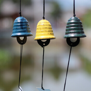 Ιαπωνικά Wind Chimes Χυτοσίδηρο Feng Shui Wind Bells Καλή τύχη κρεμασμένο μενταγιόν Εσωτερικός εξωτερικός ναός Διακόσμηση κήπου σπιτιού