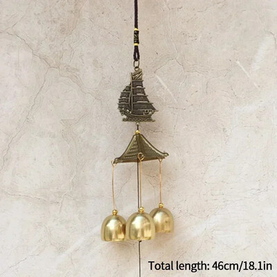Japán szélcsengő öntöttvas Feng Shui szélharangok Sok szerencsét Függő medál beltéri kültéri templom otthoni kert dekoráció