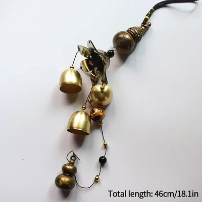 Japán szélcsengő öntöttvas Feng Shui szélharangok Sok szerencsét Függő medál beltéri kültéri templom otthoni kert dekoráció