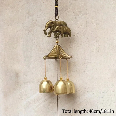 Japán szélcsengő öntöttvas Feng Shui szélharangok Sok szerencsét Függő medál beltéri kültéri templom otthoni kert dekoráció