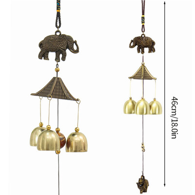 Japán szélcsengő öntöttvas Feng Shui szélharangok Sok szerencsét Függő medál beltéri kültéri templom otthoni kert dekoráció