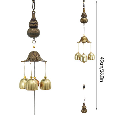 Japán szélcsengő öntöttvas Feng Shui szélharangok Sok szerencsét Függő medál beltéri kültéri templom otthoni kert dekoráció