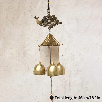 Japán szélcsengő öntöttvas Feng Shui szélharangok Sok szerencsét Függő medál beltéri kültéri templom otthoni kert dekoráció