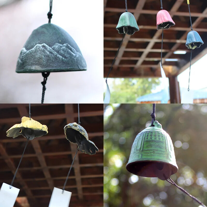 Japán stílusú szélcsengő dekorációk Retró festői helyek Homestay Erkélyek Kültéri udvar Kemping Szélcsengő szoba dekoráció