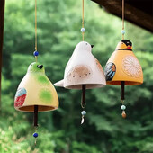 Madárszélcsengő medál gyanta kézműves dekoráció kültéri kerti udvari lakberendezési kellékekhez