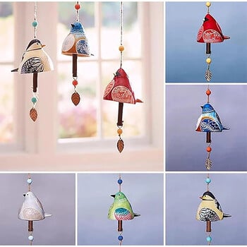 Bird Wind Chime κρεμαστό κόσμημα από ρητίνη Craft Decor για Εξωτερικό Κήπο Αυλή Προμήθειες διακόσμησης σπιτιού