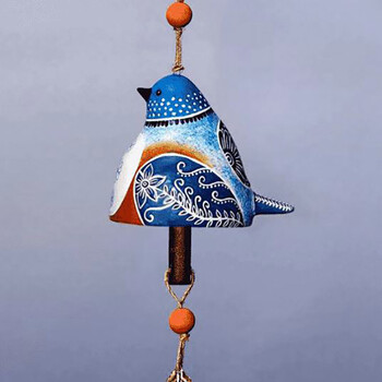 1PC Bird Song Bell Κρεμαστό Bird Wind Chime Resin Craft Κρεμαστό Κουδούνι εξωτερικού χώρου πουλιών Ανεμοστρόβιλος για αυλή κήπου Διακόσμηση σπιτιού