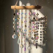 Fantasy Crystal Wind Chime Viseći prozor Sobna iluzija Duga Viseća zidna dekoracija Poklon hvatač sunca