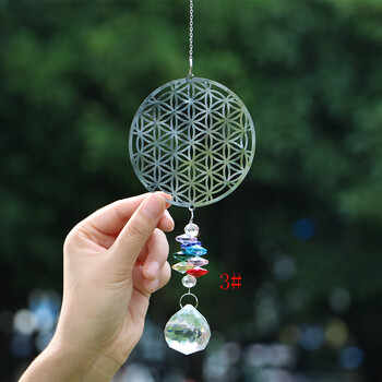 1 ΤΕΜ Crystal Suncatcher Τσάκρα Χρώματα Μπάλες Κρεμαστό Παράθυρο Πρίσμα Κρεμαστό Κρεμαστό ουράνιο τόξο Suncatcher Χριστουγεννιάτικη διακόσμηση σπιτιού