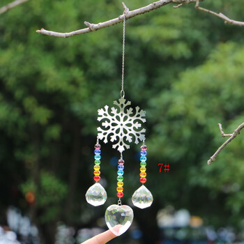 1 ΤΕΜ Crystal Suncatcher Τσάκρα Χρώματα Μπάλες Κρεμαστό Παράθυρο Πρίσμα Κρεμαστό Κρεμαστό ουράνιο τόξο Suncatcher Χριστουγεννιάτικη διακόσμηση σπιτιού