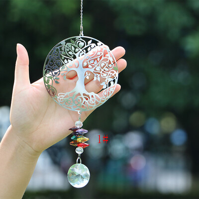 1 ΤΕΜ Crystal Suncatcher Τσάκρα Χρώματα Μπάλες Κρεμαστό Παράθυρο Πρίσμα Κρεμαστό Κρεμαστό ουράνιο τόξο Suncatcher Χριστουγεννιάτικη διακόσμηση σπιτιού