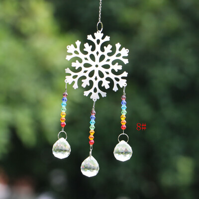 1 DB kristály napfogó csakra színek golyók prizma ablak függő medál szivárvány napfogók karácsonyi lakberendezés