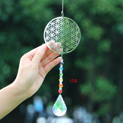 1 DB kristály napfogó csakra színek golyók prizma ablak függő medál szivárvány napfogók karácsonyi lakberendezés